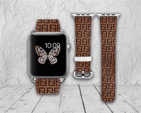 fendi leather strap watch|fendi apple watch band.